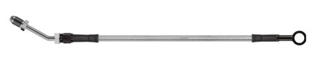 Goodridge 88in Universal Clutch Line w/Blk Zinc Fittings & Clear Hose - Straight Banjo w/M10 Fitting