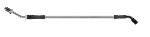 Goodridge 56in Universal Clutch Line w/Black Zinc Fittings & Clear Hose - 45Deg Banjo w/M10 Fitting