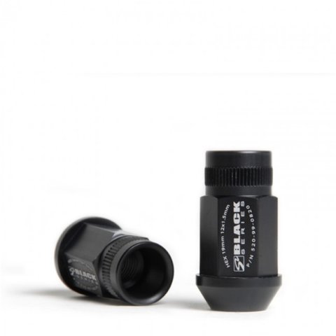 Skunk2 12 x 1.5 Forged Lug Nut Set (Black Series) (16 Pcs.) thumbnail 4