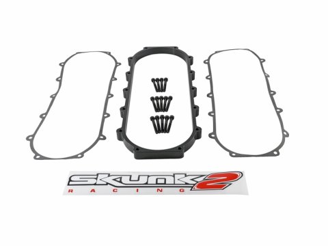 Skunk2 Ultra Series Honda/Acura Black RACE Intake Manifold 1 Liter Spacer (Inc Gasket & Hardware) thumbnail 7