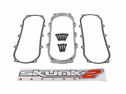 Skunk2 Ultra Series Honda/Acura Silver Street Intake Manifold .5 Liter Spacer thumbnail 3