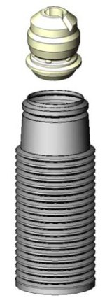 KYB Shocks & Struts Strut Boots Front VOLKSWAGEN Cabrio 1995-02 VOLKSWAGEN Cabriolet 1985-93 VOLKSWA thumbnail 3