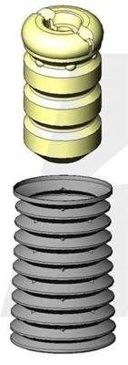 KYB Shocks & Struts Strut Boots Front MERCEDES BENZ 190 Series 1989-93 MERCEDES BENZ 260 Series 1987 thumbnail 2