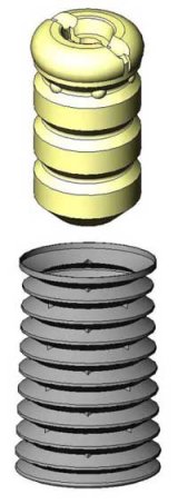 KYB Shocks & Struts Strut Boots Front MERCEDES BENZ 190 Series 1989-93 MERCEDES BENZ 260 Series 1987 thumbnail 3
