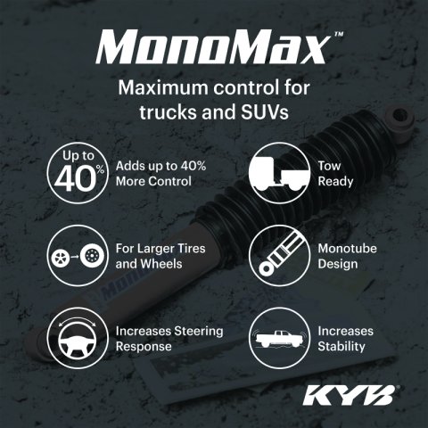 KYB Shocks & Struts MonoMax Front & Rear FORD Bronco - Lift Replacement Shocks 1984-96 FORD F250 Sup thumbnail 6