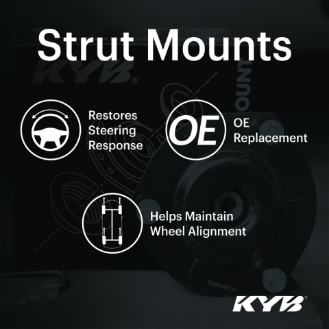 KYB Shocks & Struts Strut Mount Rear Infiniti G25 11-12 / G35 Sedan 07-08 / G37 09-10 thumbnail 4