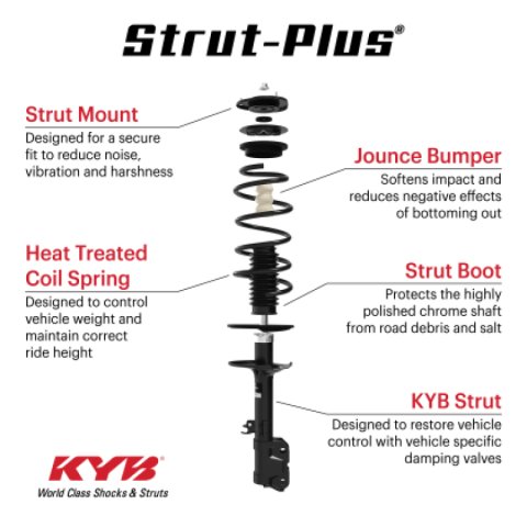 KYB 10-11 Honda Accord Crosstour / 12-15 Crosstour V6 3.5L 3471cc Strut-Plus Assembly - Front Right thumbnail 1