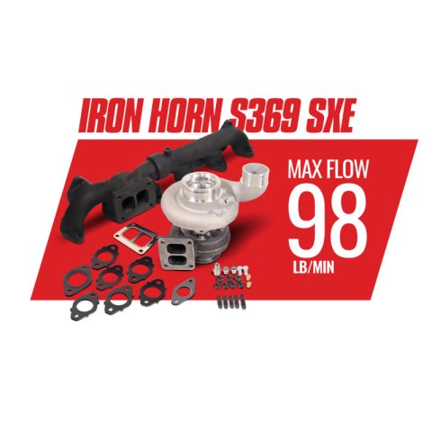 BD Diesel Iron Horn 5.9L Turbo Kit S369SXE/80 0.91AR Dodge 03-07 thumbnail 4