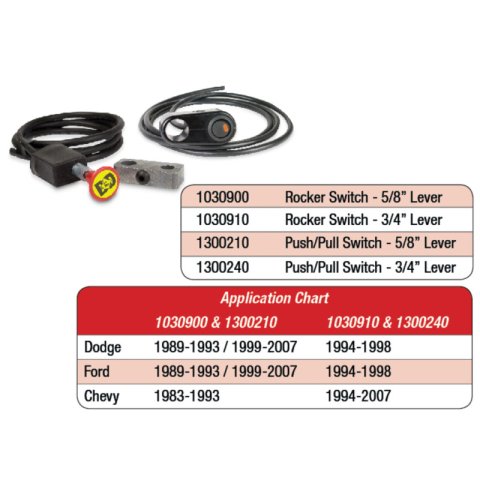 BD Diesel Rocker Switch Kit Exhaust Brake - 3/4in Manual Lever thumbnail 8