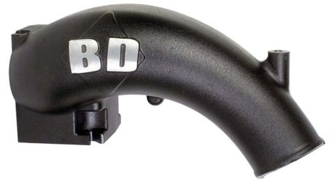 BD Diesel X-Flow Power Intake Elbow (Black) - Dodge 1998-2002 5.9L 24-valve thumbnail 1