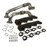BD Diesel 08-10 Ford F-250/F-350/F-450/F-550 Powerstroke 6.4L Up Pipes Kit w/Manifold Set thumbnail 1