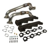 BD Diesel 08-10 Ford F-250/F-350/F-450/F-550 Powerstroke 6.4L Up Pipes Kit w/Manifold Set thumbnail 2