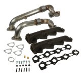 BD Diesel 08-10 Ford F-250/F-350/F-450/F-550 Powerstroke 6.4L Up Pipes Kit w/Manifold Set thumbnail 3