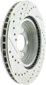StopTech Select Sport 10-14 Dodge Challenger Drilled and Slotted Front Left Brake Rotor thumbnail 3