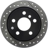StopTech 14-15 Mini Cooper Base Slotted & Drilled Rear Left Rotor thumbnail 2