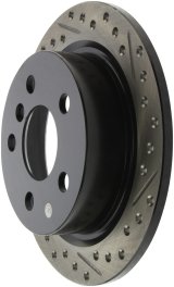 StopTech 14-15 Mini Cooper Base Slotted & Drilled Rear Left Rotor thumbnail 4