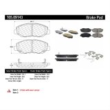 Posi-Quiet 16-17 Honda Civic Premium Ceramic Front Disc Brake Pads thumbnail 2