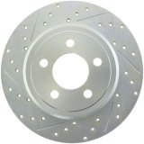 StopTech Select Sport 06-15 Dodge Charger/ 05-15 Chrysler 300 Slotted/Drilled Right Rear Brake Rotor thumbnail 1