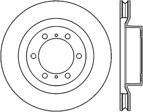StopTech 10-17 Lexus GX460 / 10-17 Toyota 4Runner Cryo Slotted Front Right Sport Brake Rotor thumbnail 1