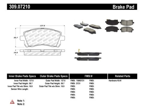 StopTech Performance 02-03 WRX Front Brake Pads thumbnail 8