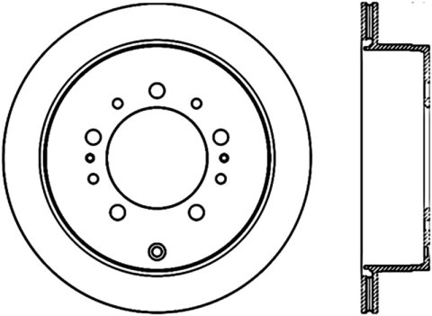 Stoptech 08-17 Toyota Land Cruiser / 08-17 Lexus LX Rear Premium Cryo Rotor thumbnail 2