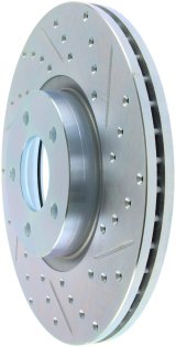 StopTech 07-13 Mazdaspeed3 Sport Slotted & Drilled Front Right Rotor thumbnail 1
