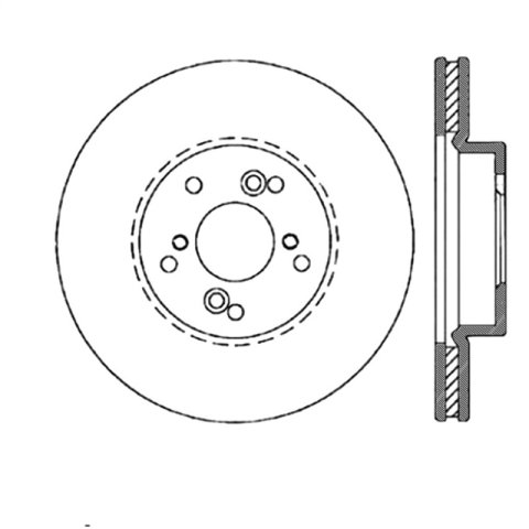 StopTech Power Slot Slotted 99-08 Acura TL (STD Caliper) / 01-03 CL / 04-09 TSX Front Left Rotor thumbnail 2