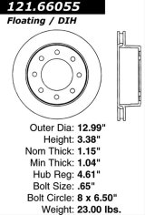 Centric C-TEK Standard Brake Rotor - Rear thumbnail 2