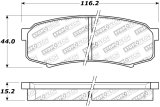 StopTech Street Brake Pads - Rear thumbnail 3