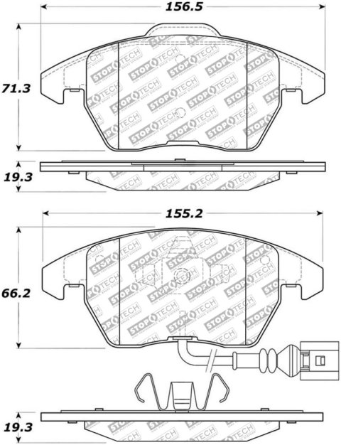 StopTech Street Select Brake Pads - Front thumbnail 1