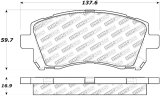 StopTech Street Select Brake Pads - Front/Rear thumbnail 1