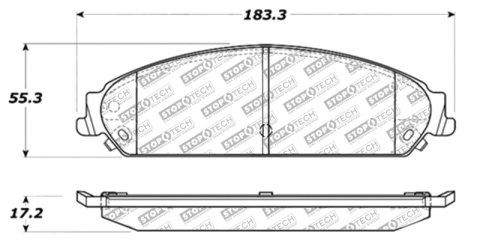 StopTech Street Select Brake Pads - Front/Rear thumbnail 1