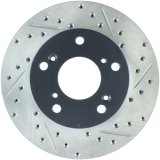 StopTech 02-06 Acura RSX Slotted & Drilled Left Front Rotor thumbnail 1