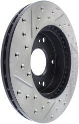 StopTech 02-06 Acura RSX Slotted & Drilled Left Front Rotor thumbnail 5