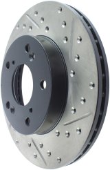 StopTech 02-06 Acura RSX Slotted & Drilled Left Front Rotor thumbnail 6