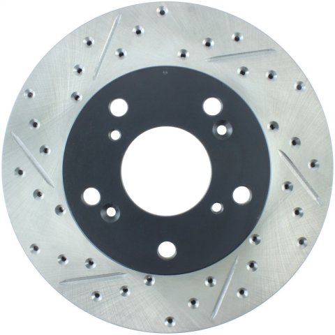 StopTech 02-06 Acura RSX Slotted & Drilled Right Front Rotor thumbnail 1