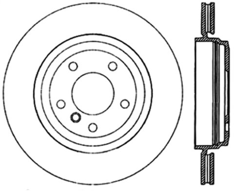 StopTech Sport Slotted (CRYO) 01-06 BMW 330Ci Rear Left Rotor thumbnail 1