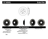 StopTech 06-09 Honda Civic Ex/Si Slotted & Drilled Left Rear Rotor thumbnail 3