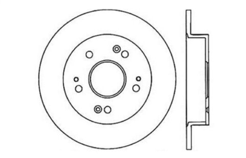 StopTech 06-09 Honda Civic Ex/Si Slotted & Drilled Right Rear Rotor thumbnail 4