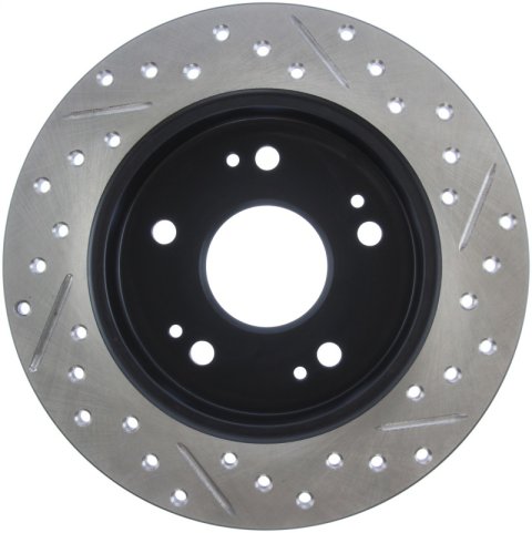 StopTech 06-09 Honda Civic Ex/Si Slotted & Drilled Right Rear Rotor thumbnail 8