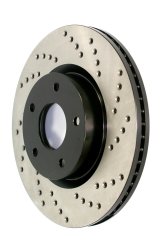 StopTech 2018 Honda Civic Type R Cross Drilled Left Rear Rotor thumbnail 1