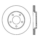 StopTech Power Slot 05-10 Mustang V6/4.0L / GT V8-4.6L Rear Left Slotted Rotor thumbnail 1