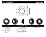 StopTech Power Slot 00-05 Ford Excursion / 99-04 F250/F350 Front Right Slotted CRYO Brake Rotor thumbnail 3