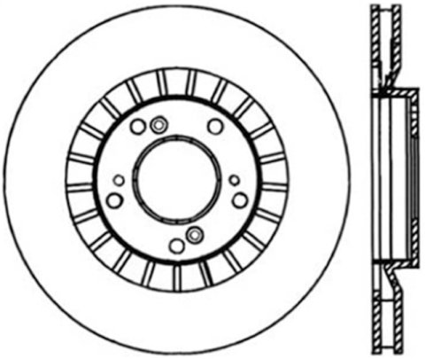 StopTech Power Slot 00-09 Honda S2000 CRYO Front Left Slotted Rotor thumbnail 1