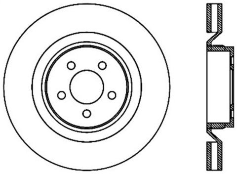StopTech SportStop 06-09 Chrysler SRT-8 Front Right Drilled & Slotted Rotor thumbnail 2