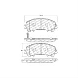 Posi-Quiet 10-16 Nissan 370Z w/ Std Brakes / 14-15 Infiniti Q50 Front Ceramic Brake Pads thumbnail 2