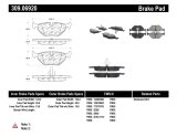 StopTech Performance 01-02 BMW Z3 / 03-09 Z4 / 10/90-07 3 Series / 99-09 Saab 9-5 Rear Brake Pads thumbnail 8