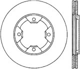 StopTech Power Slot 84-85 Nissan 300ZX Slotted & Drilled Left Front Rotor thumbnail 1