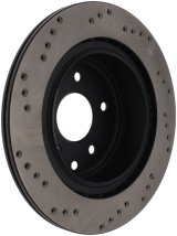 StopTech 08-09 Infiniti EX35 / 05-08 G35 / 09 G37 / 06-09 M35/M45 Drilled Right Rear Rotor thumbnail 1