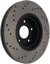StopTech 08-09 Infiniti EX35 / 05-08 G35 / 09 G37 / 06-09 M35/M45 Drilled Left Front Rotor thumbnail 1